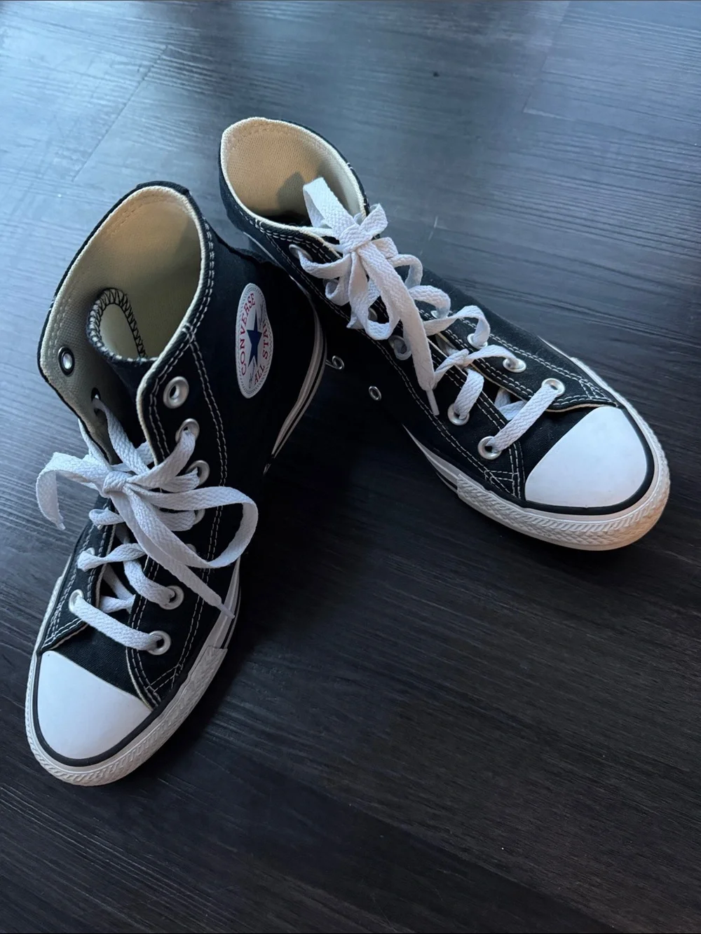 Like New Converse All Star Black and White Kids' High-Top Sneakers